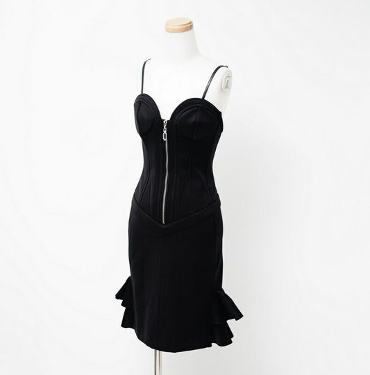 Louis Vuitton one piece A195 34 Nylon Black Handbag