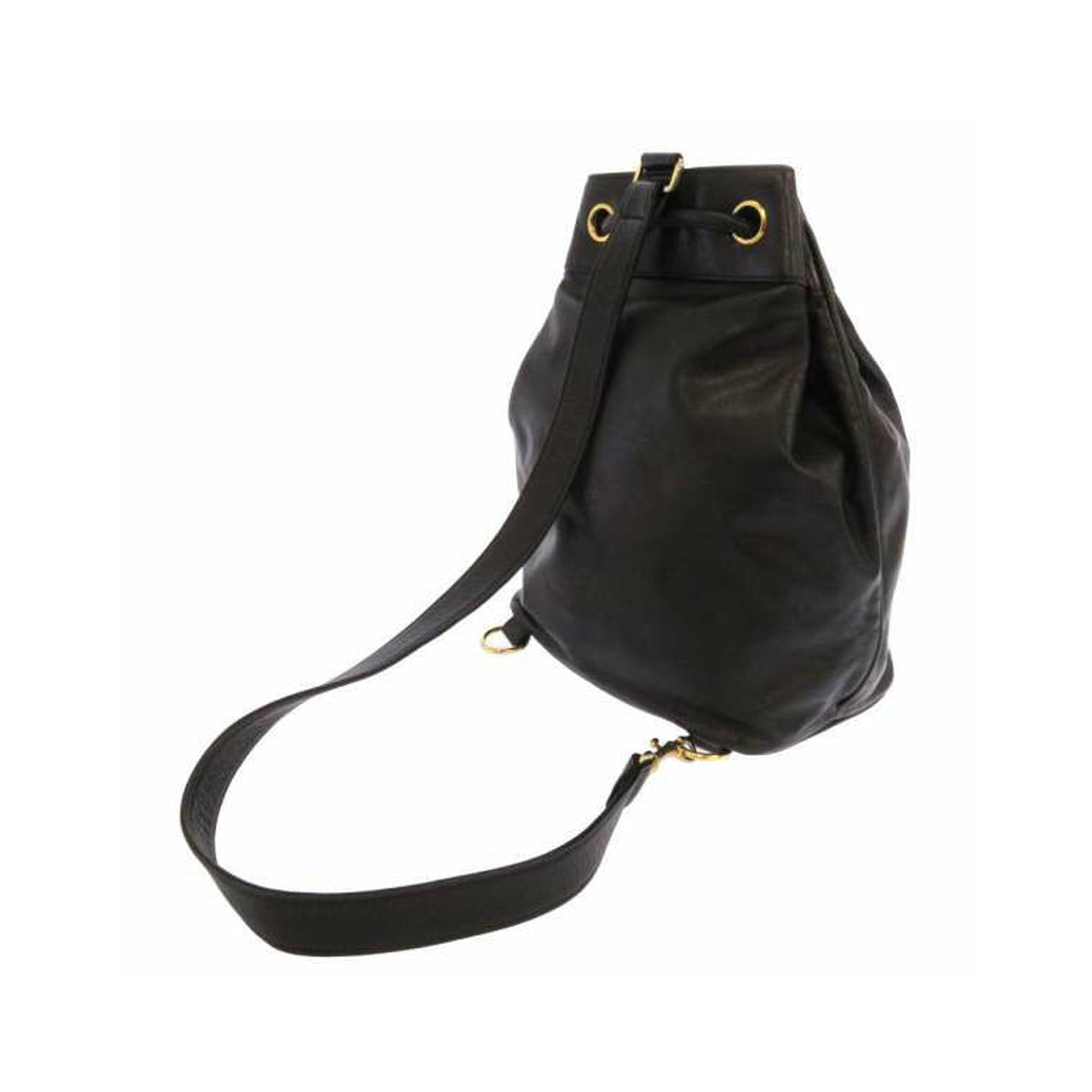 Chanel CC Lambskin Backpack Leather Black Shoulder Bag