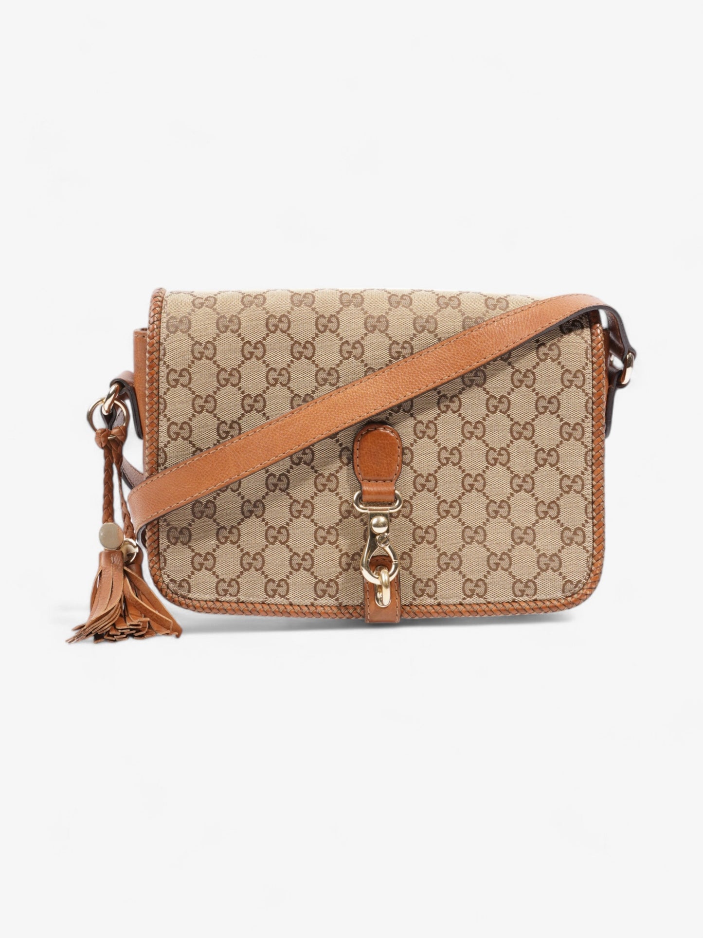 Gucci Marrakech Supreme Shoulder Bag Canvas Brown