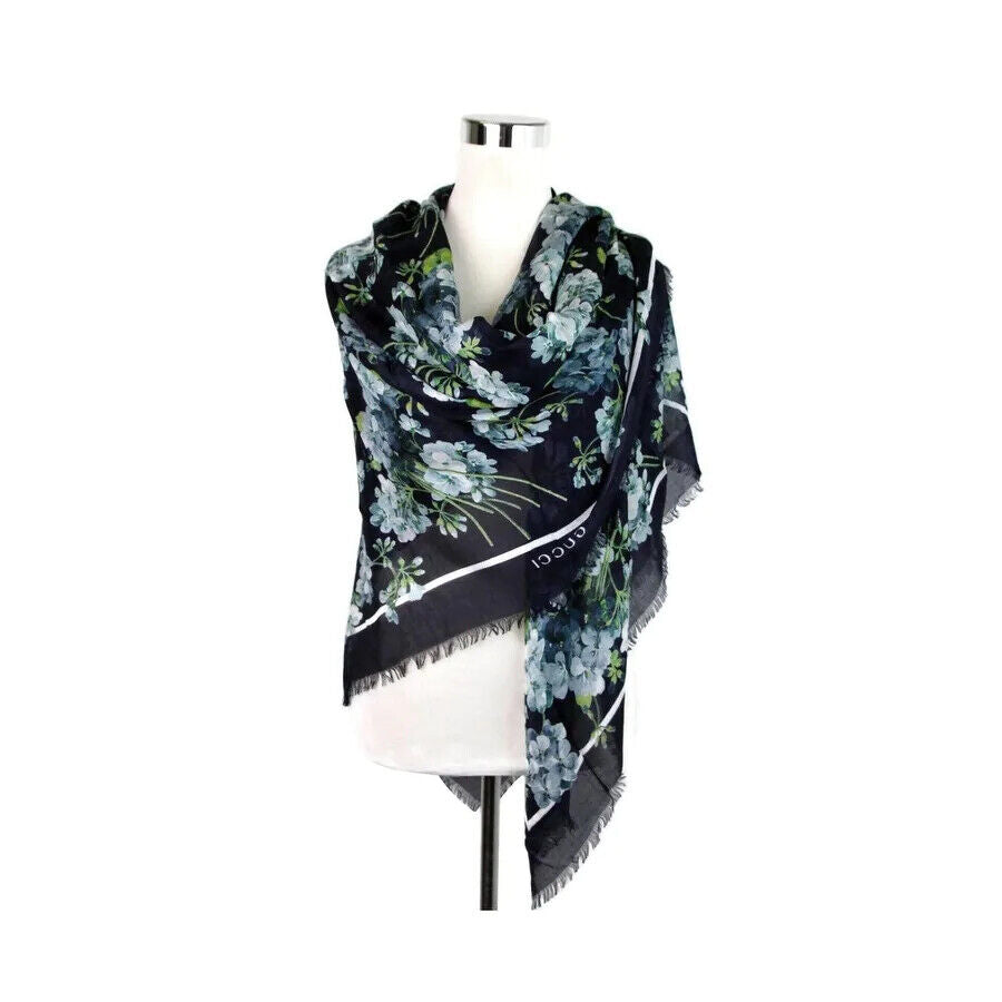 Gucci BLOOM PRINT SILK MODAL SCARF