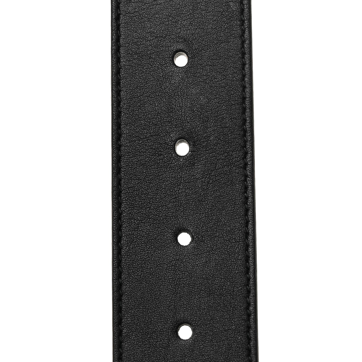 Gucci GG CRYSTAL 40MM Leather Calfskin Belt
