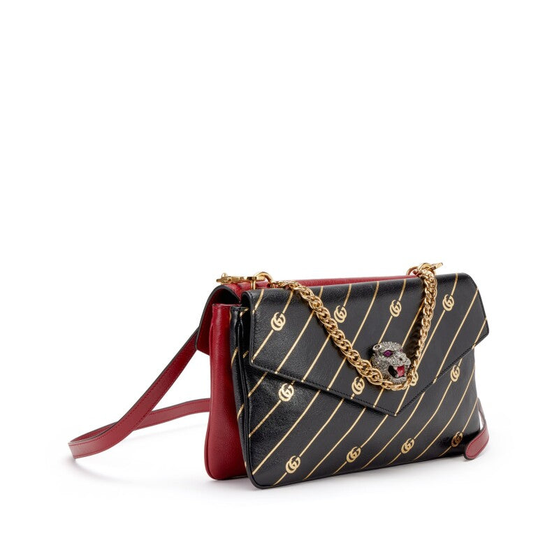 Gucci GG THIARA DOUBLE ENVELOPE Calfskin Medium Shoulder Bag