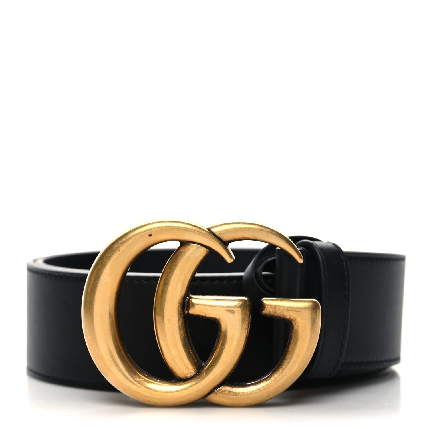 Gucci GG MARMONT DOUBLE G Leather Calfskin Belt Leather Belt