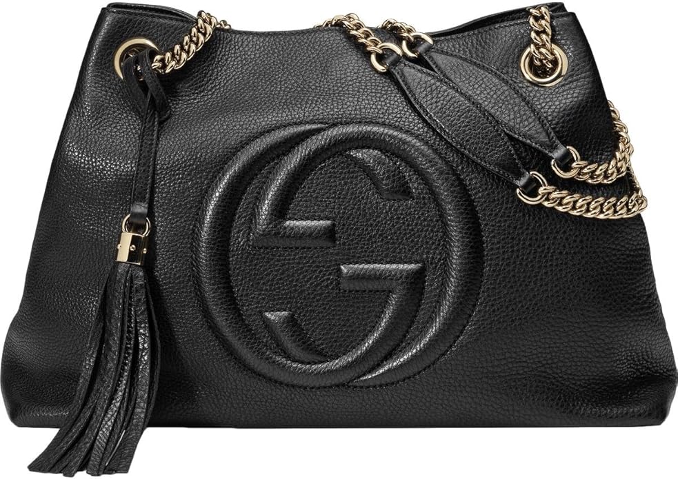 Gucci GRAINED SOHO Leather Large Chain Travel Bag