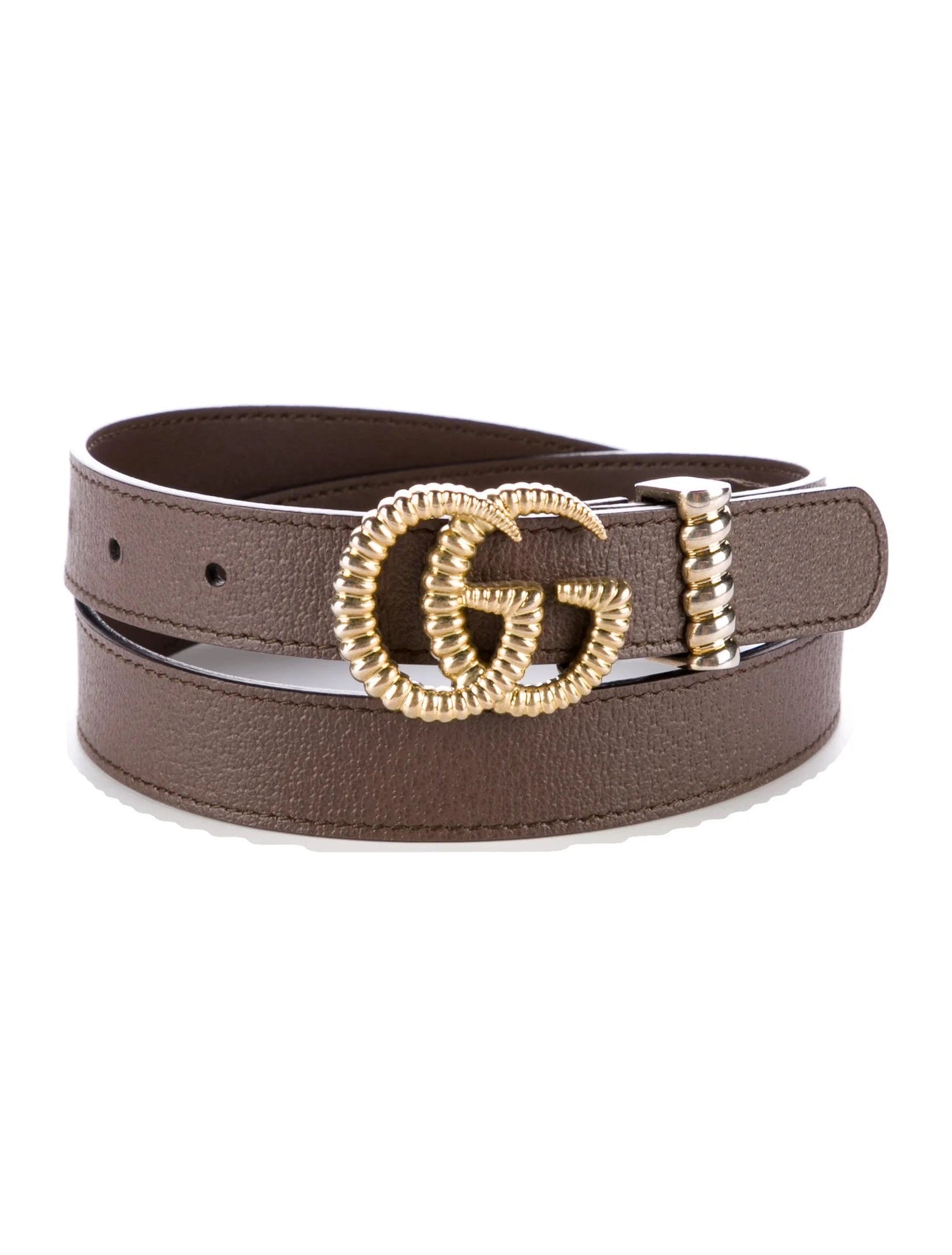 Gucci TORCHON DOUBLE G Leather Calfskin Belt