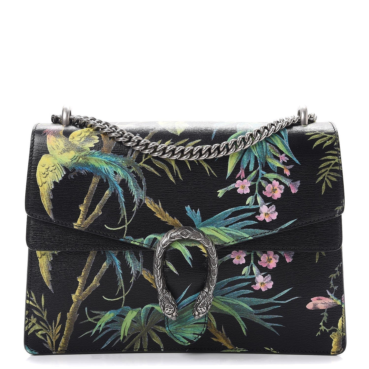 Gucci TROPICAL PRINT DIONYSUS Calfskin Medium Shoulder Bag