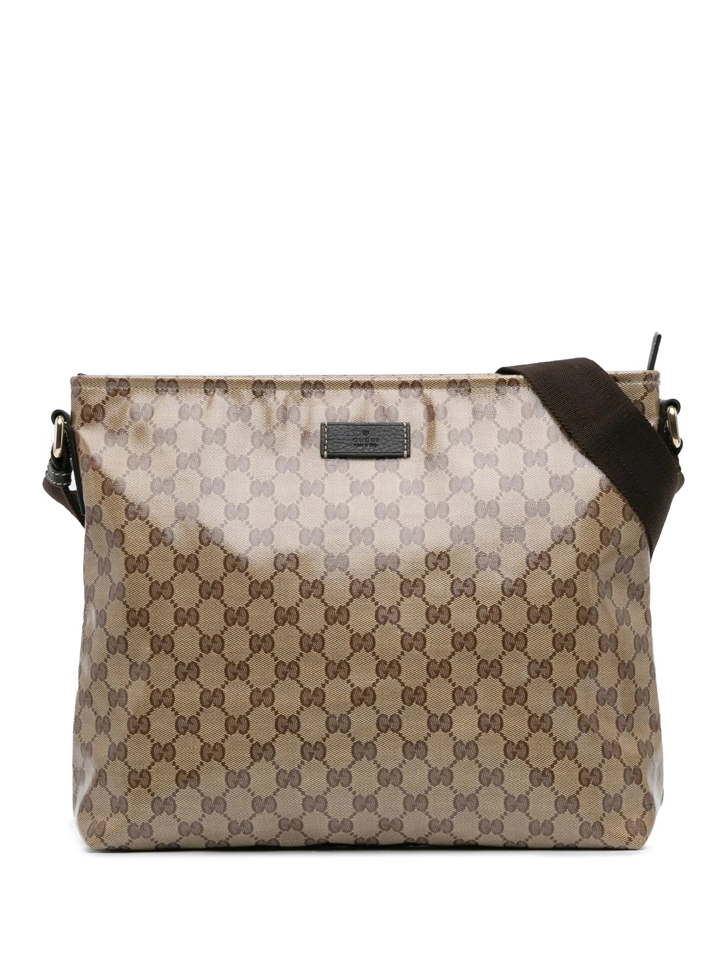 Gucci CRYSTAL FLAT Monogram Large Shoes