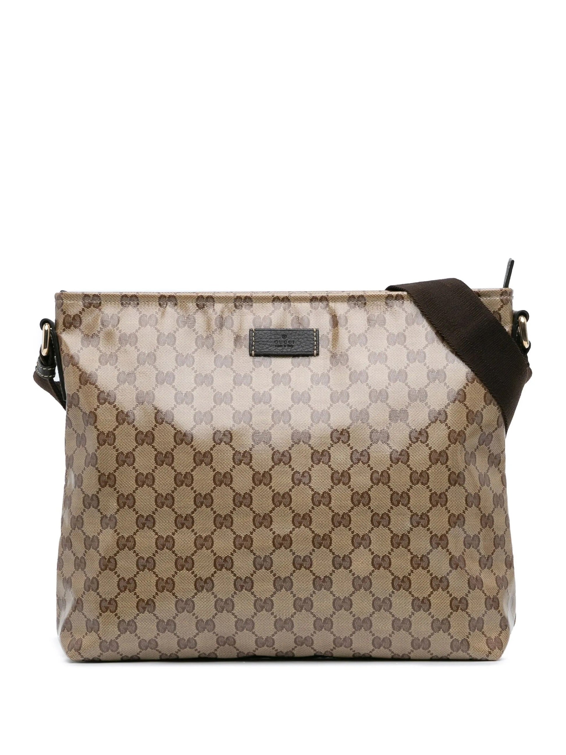 Gucci CRYSTAL FLAT Monogram Large Shoes