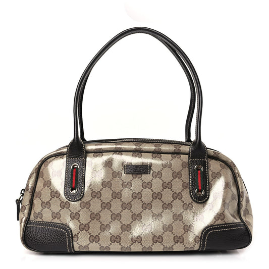 Gucci GG CRYSTAL WEB PRINCY Monogram Shoulder Bag