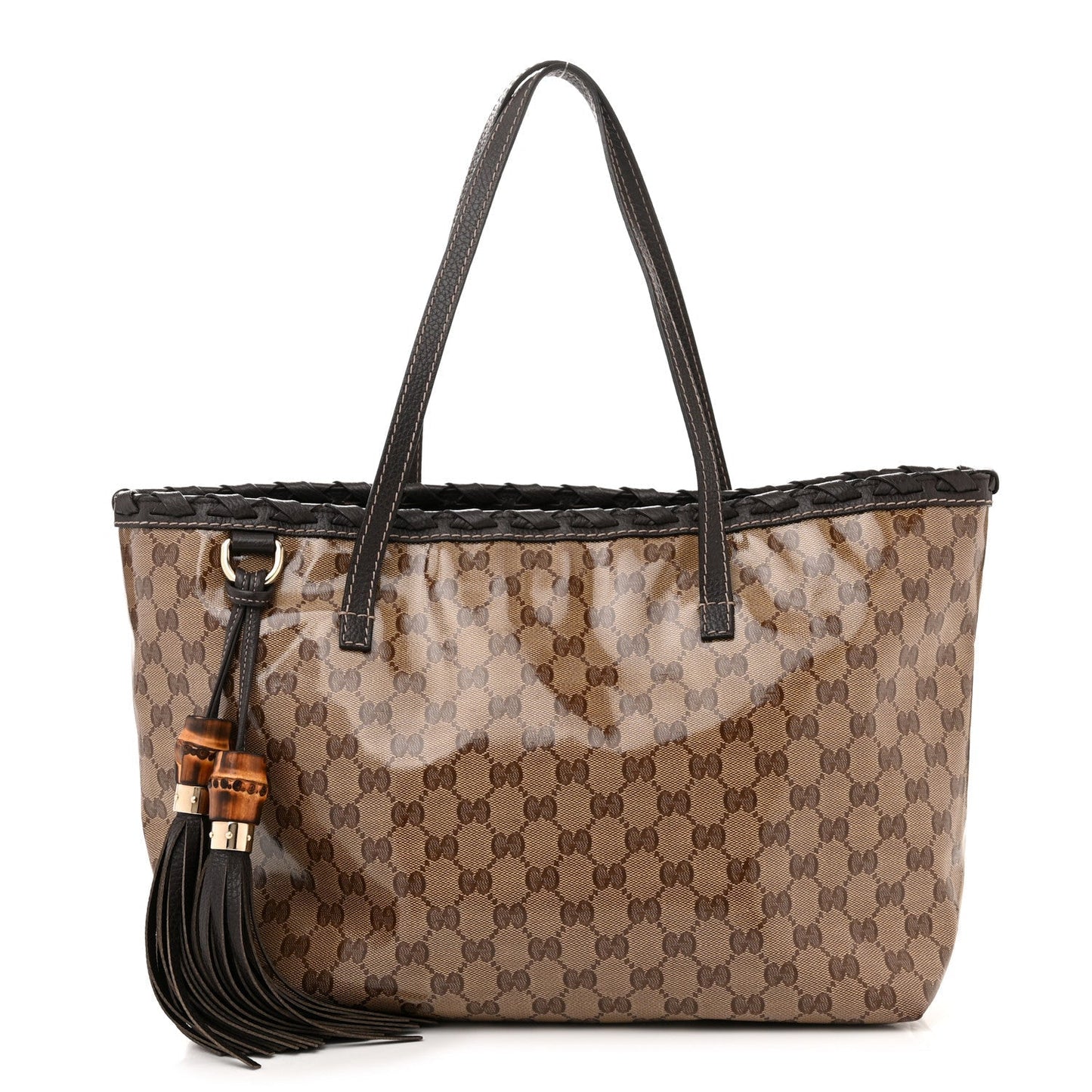 Gucci GG CRYSTAL COATED BAMBOO TASSAL Canvas Apparel