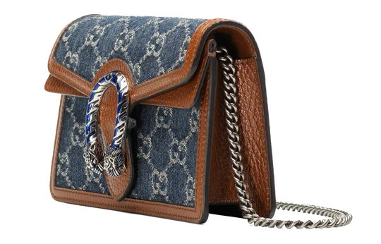 Gucci GG SUPER DIONYSUS Denim Mini Shoulder Bag