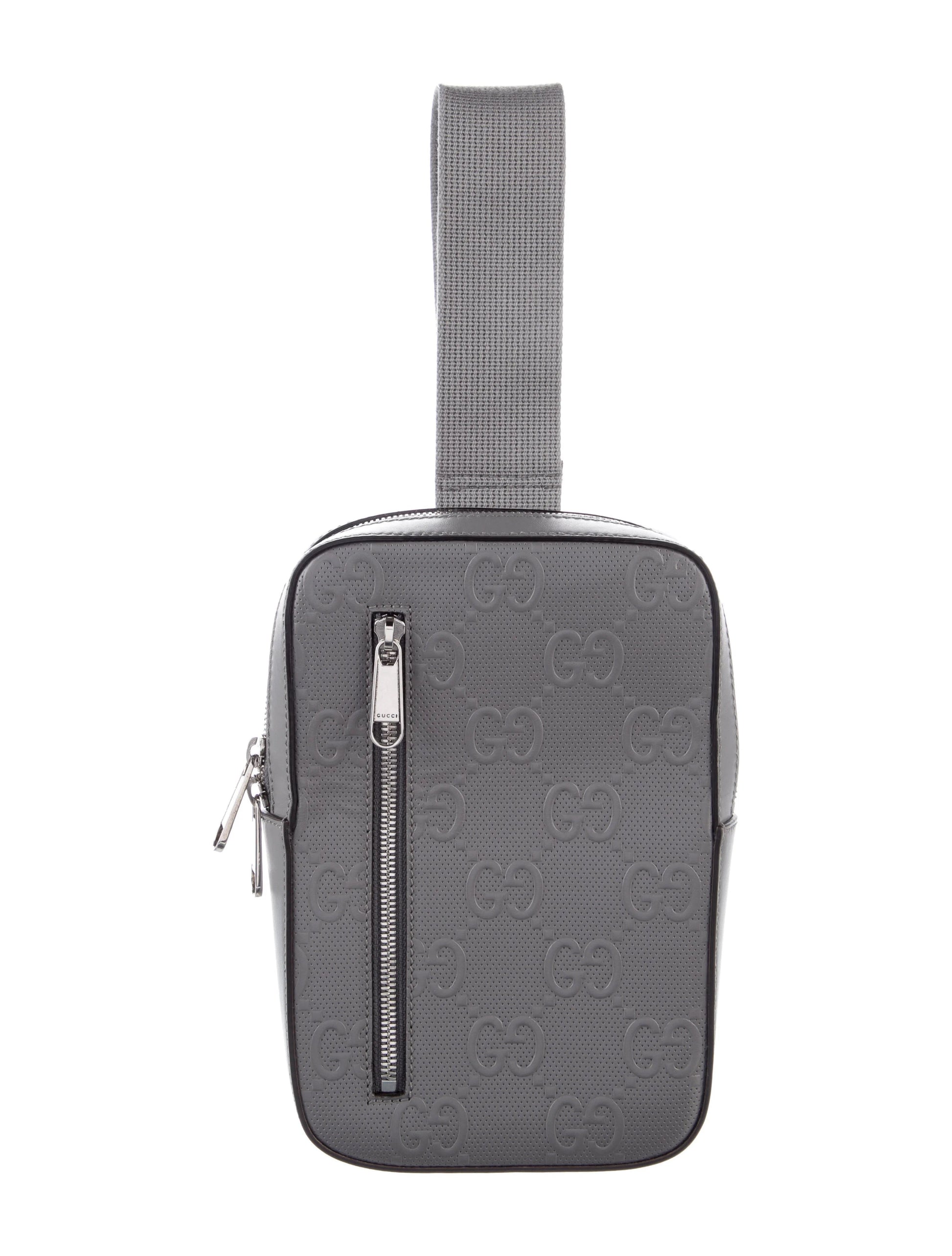 Gucci GG EMBOSSED SLINGBAG Leather Travel Bag