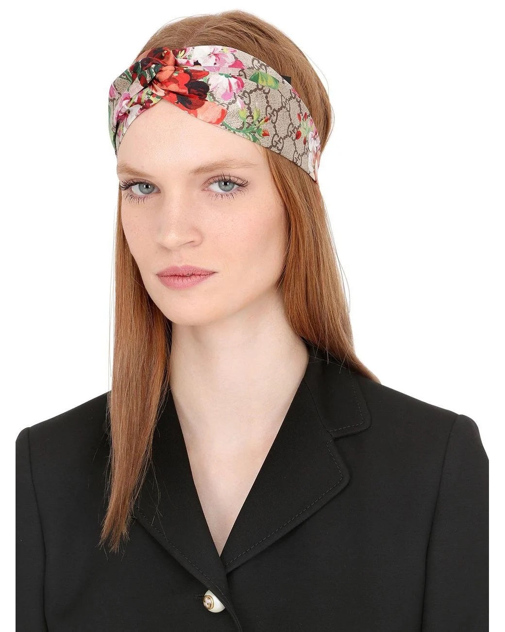 Gucci FLORAL GG PRINT HEADBAND Logo Travel Bag