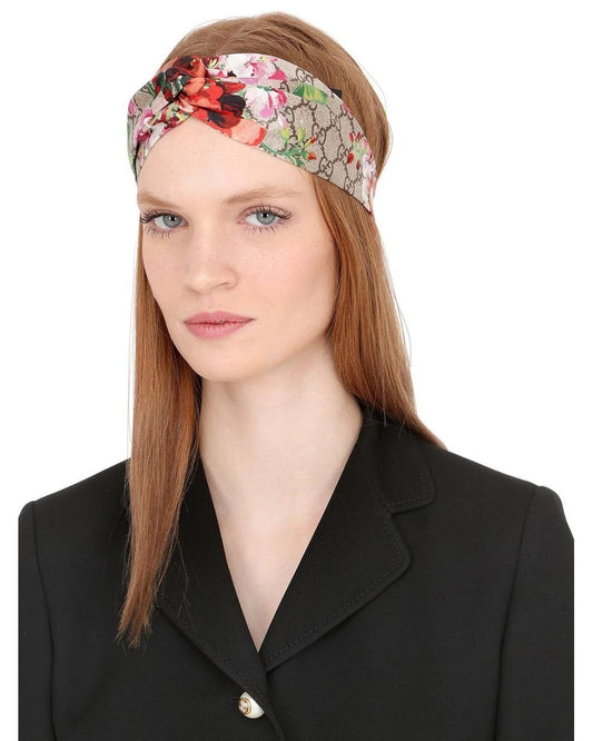 Gucci FLORAL GG PRINT HEADBAND Logo Travel Bag