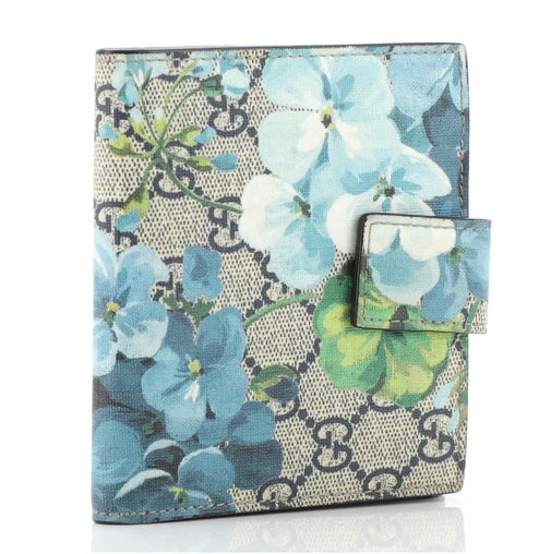 Gucci GG BLOOMS FRENCH Flap Wallet Case