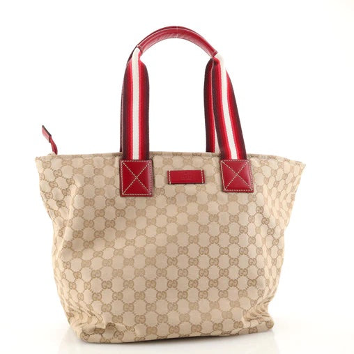 Gucci GG WEB Canvas Tote Bag Tote Bag