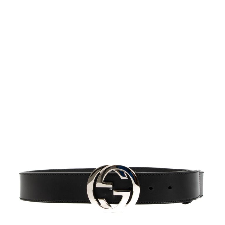 Gucci G BUCKLE Leather Belt Leather Belt
