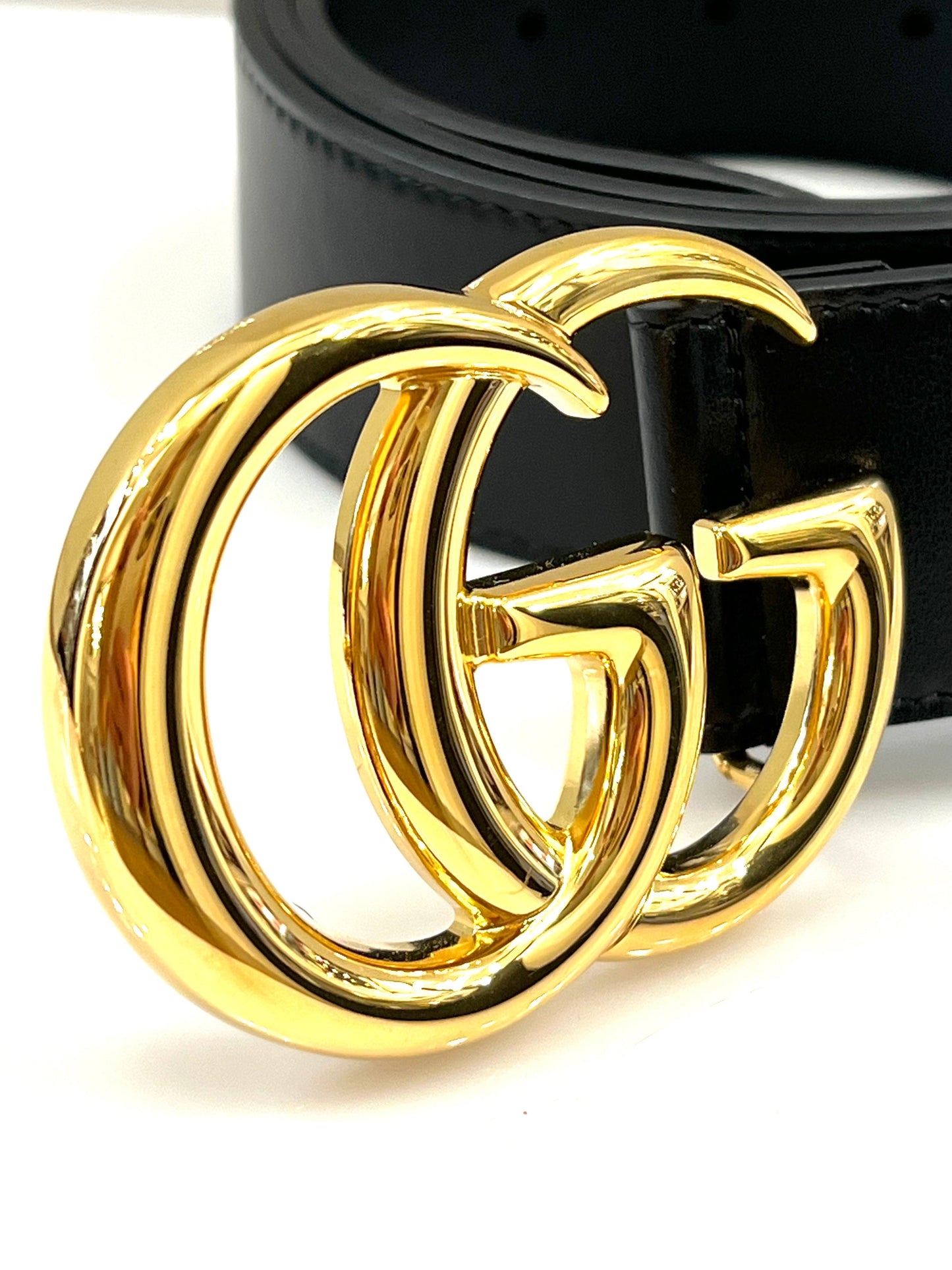 Gucci GG MARMONT DOUBLE G Leather Calfskin Belt Belt 1