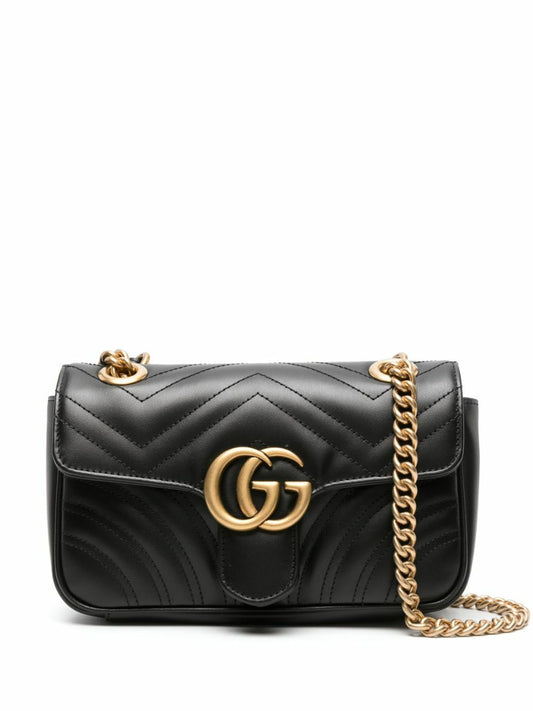 Gucci GG MARMONT Leather Calfskin Mini Travel Bag