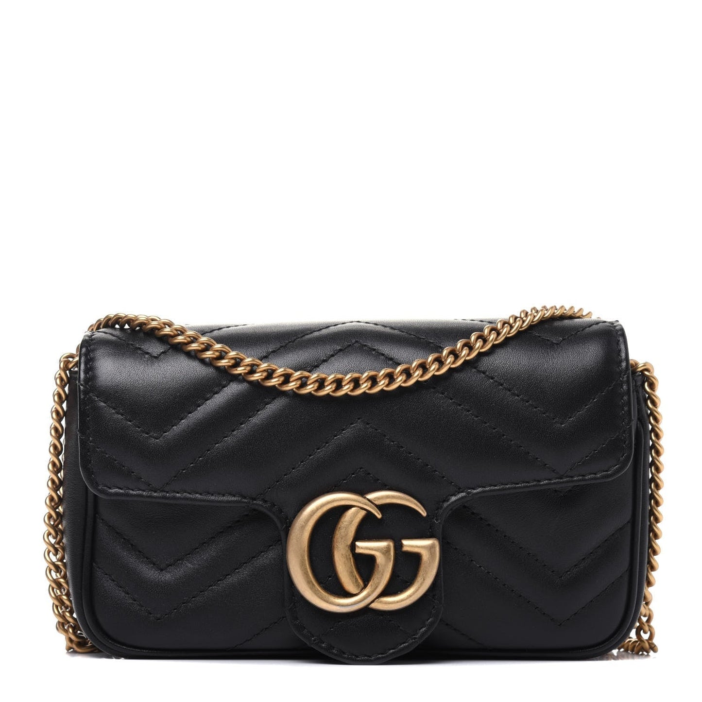 Gucci GG MARMONT SUPER Leather Calfskin Mini Travel Bag
