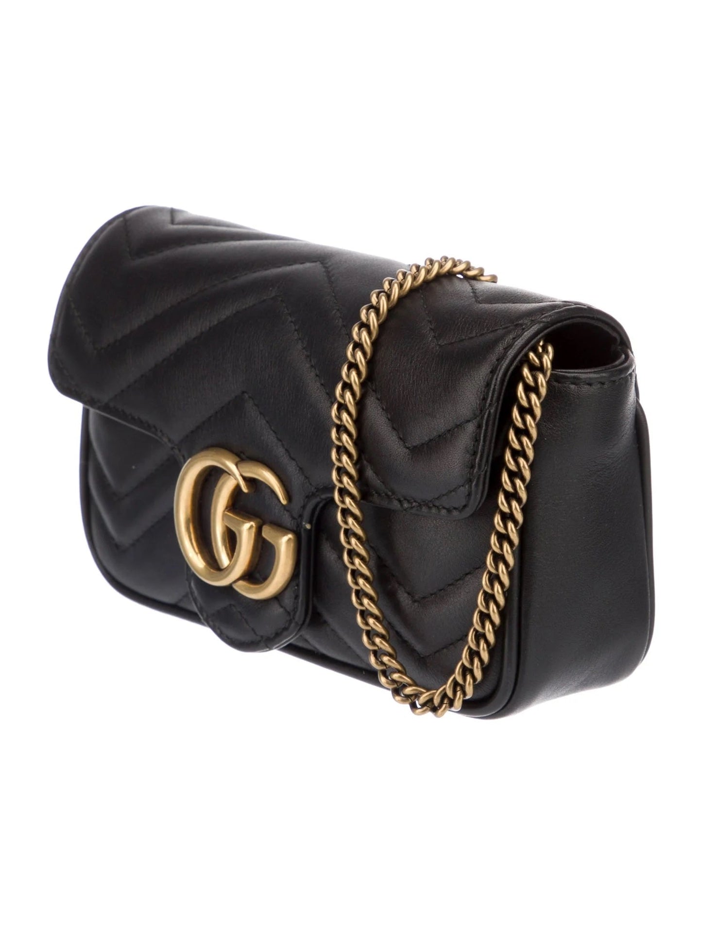 Gucci GG MARMONT SUPER Leather Calfskin Mini Travel Bag