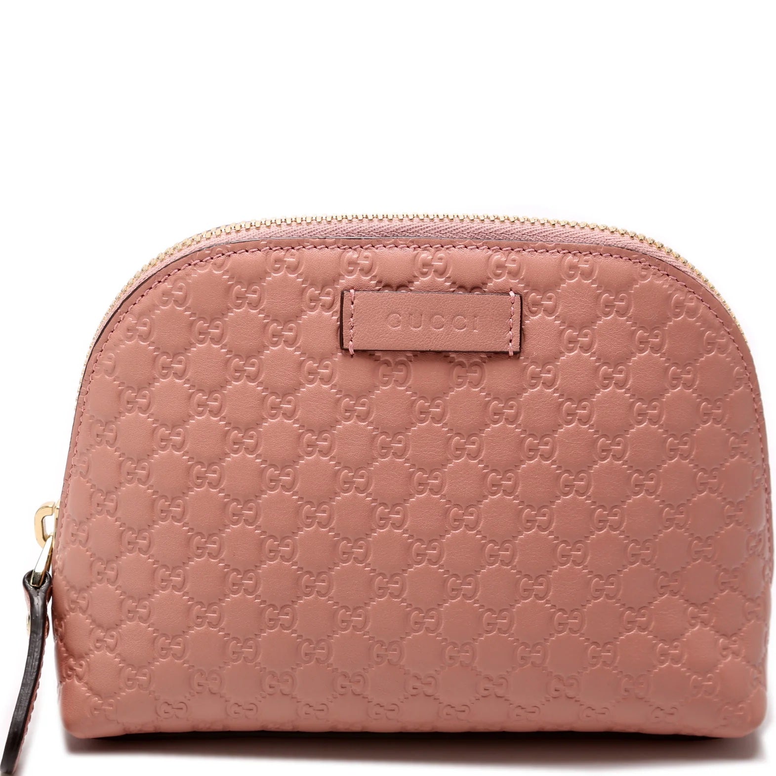 Gucci GG COSMETIC POUCH Leather Travel Bag