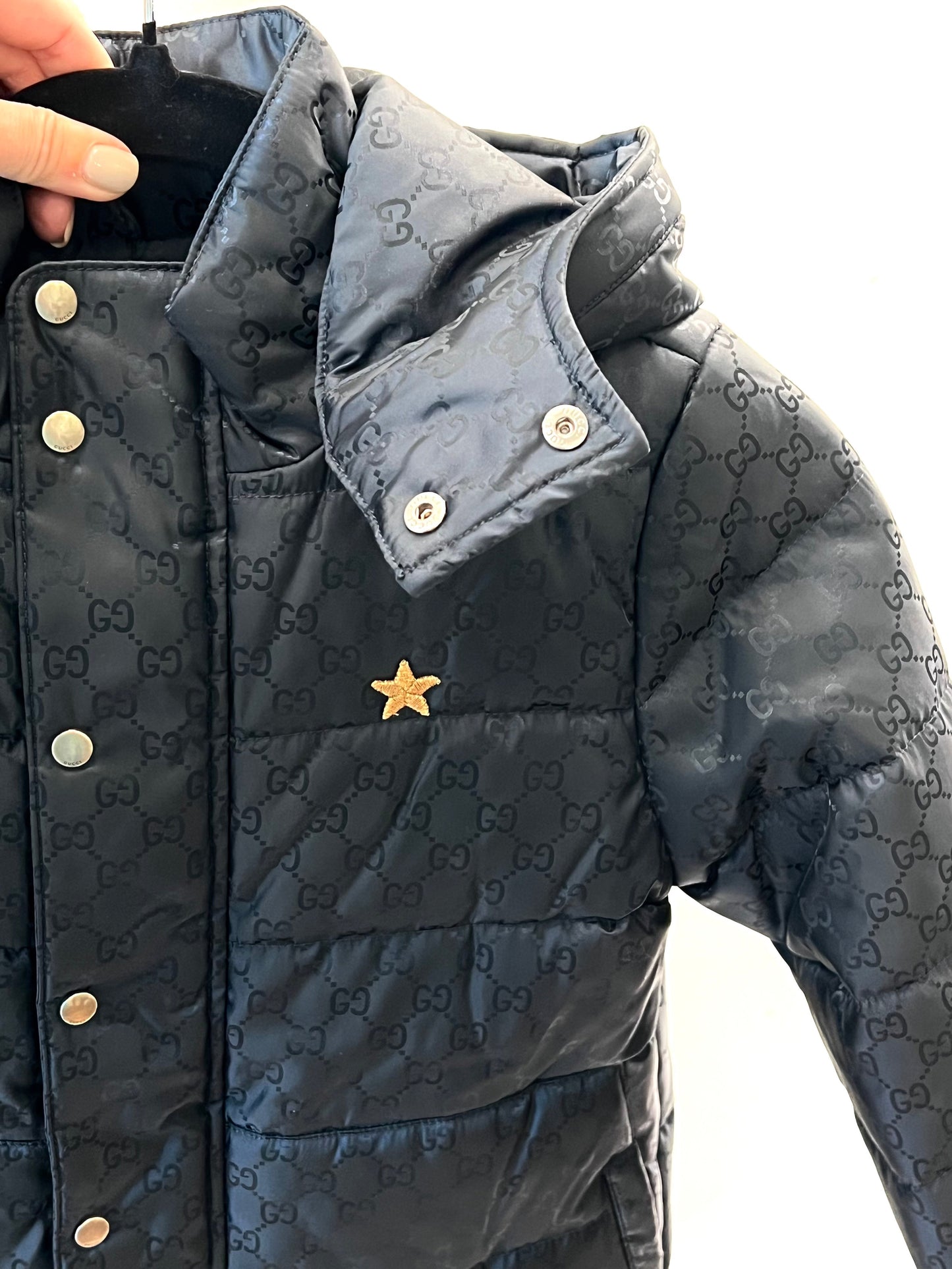 Gucci GG HOODED KIDS PUFFER JACKET Monogram Apparel