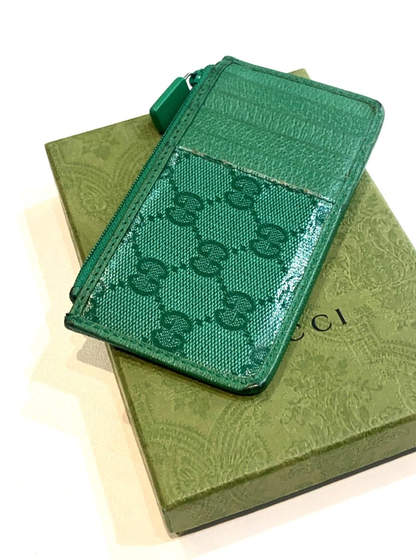 Gucci GG SUPREME HOLDER Monogram Wallet Case