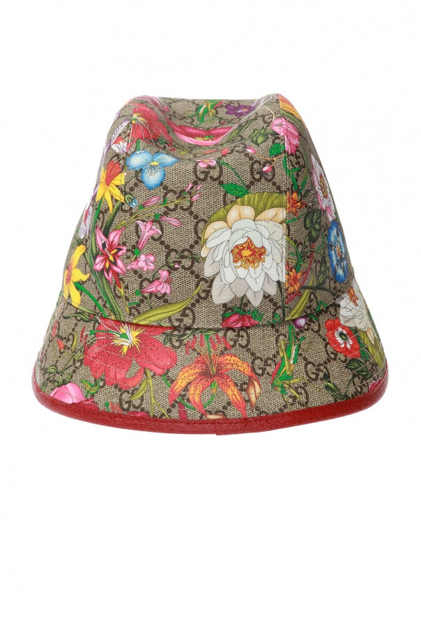 Gucci GG SUPREME FLORA Bucket Hat