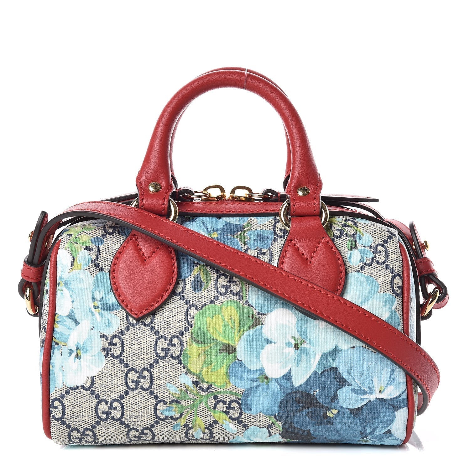 Gucci GG SUPREME BLOOMS BOSTON Monogram Mini Travel Bag