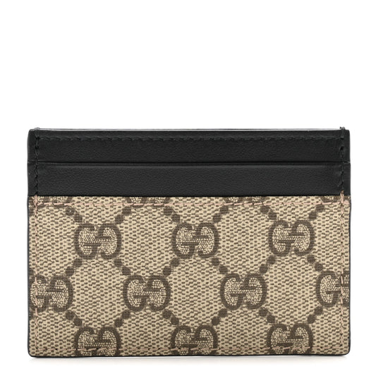 Gucci GG SUPREME Monogram Calfskin Wallet Case