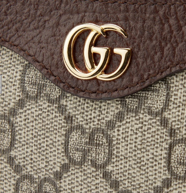Gucci GG SUPREME OPHIDIA Monogram Mini Chain Travel Bag