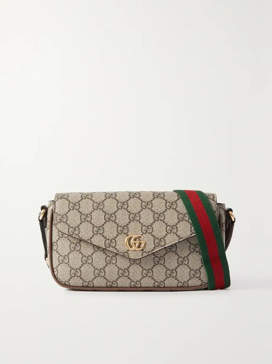 Gucci GG SUPREME OPHIDIA ENVELOPE Mini Shoulder Bag