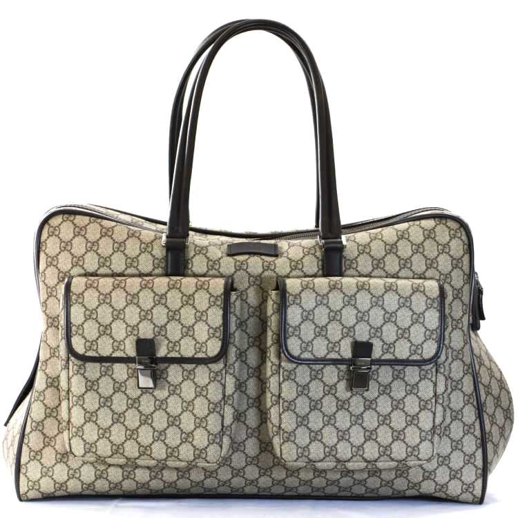 Gucci GG SUPREME VALISE CARRY ON Travel Bag