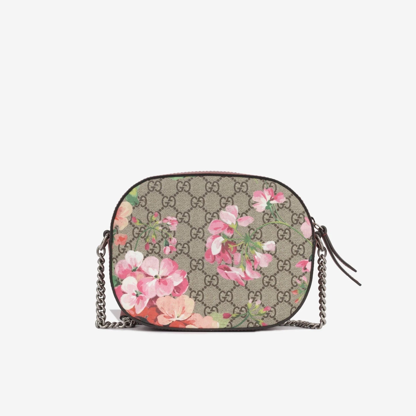 Gucci GG SUPREME BLOOMS Monogram Mini Chain Travel Bag