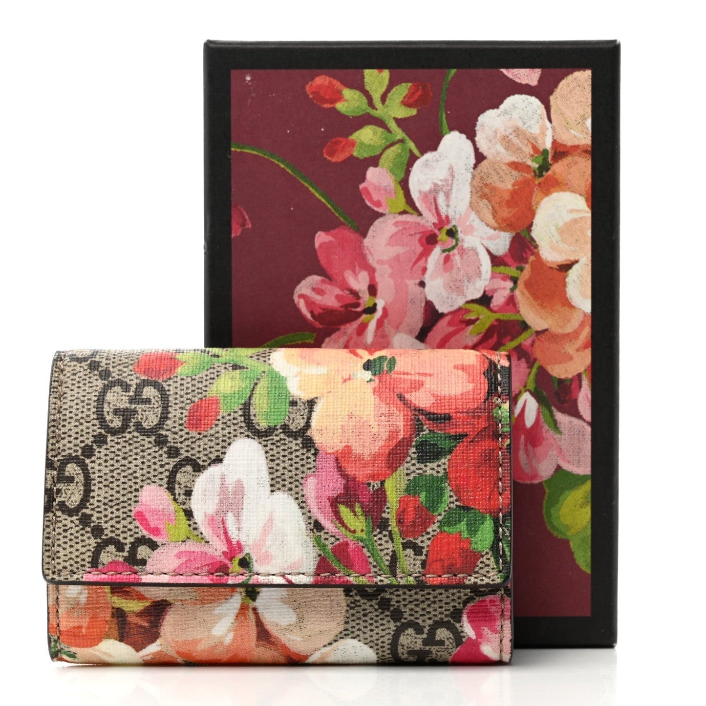 Gucci GG SUPREME BLOOMS SIX KEY Monogram Key Chain