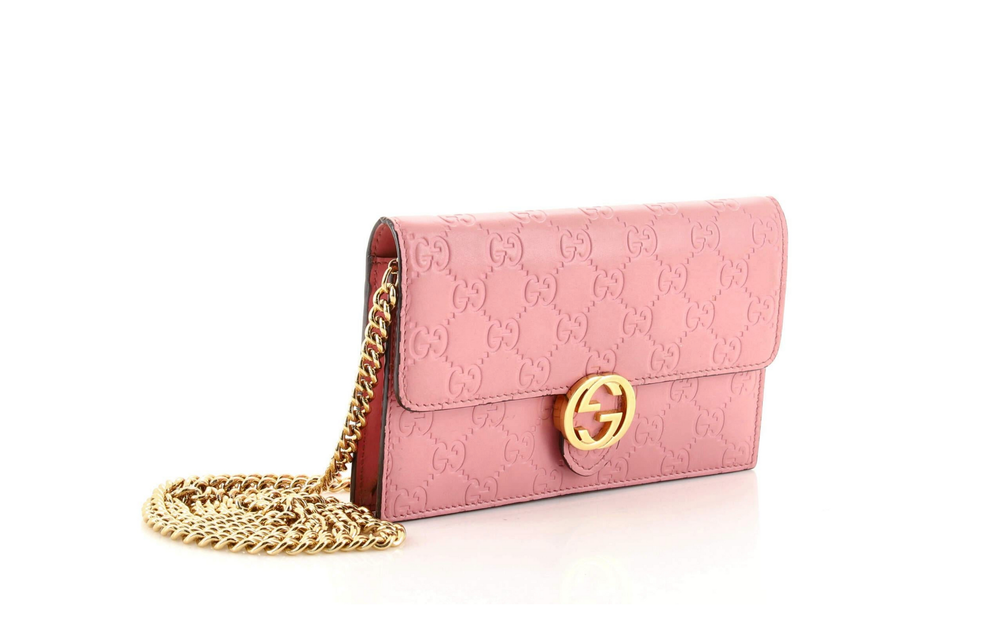 Gucci ICON Leather Chain Wallet Case