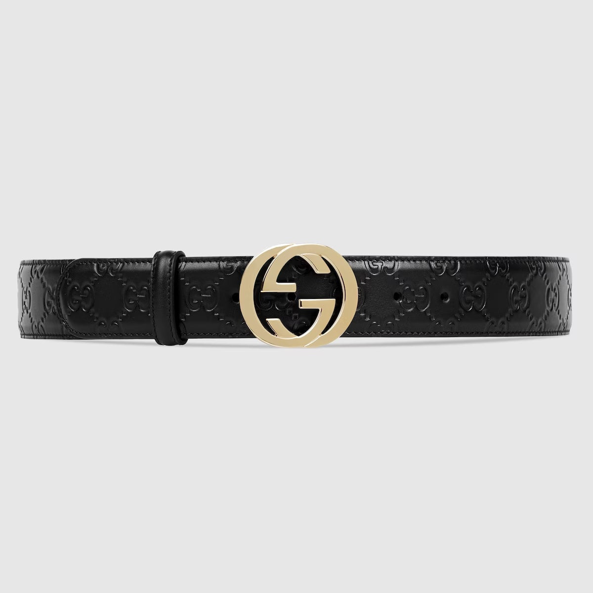 Gucci Guccissima Leather Signature Belt