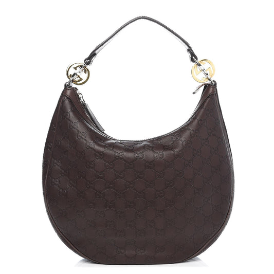 Gucci GG TWINS Leather Medium Shoulder Bag