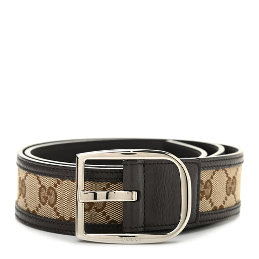 Gucci GG SUPREME 40MM BUCKLE Calfskin Belt