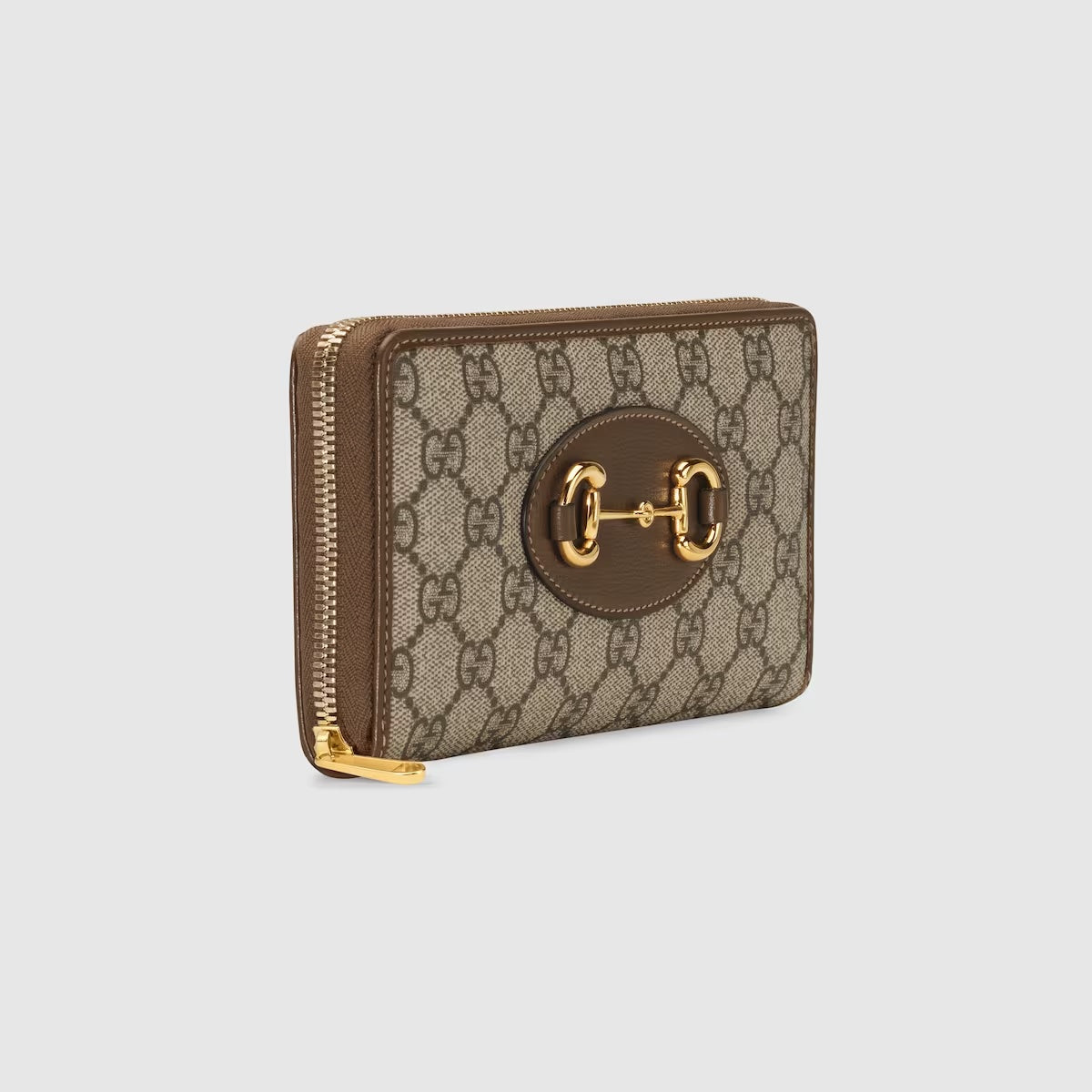Gucci GG SUPREME HORSEBIT ZIP AROUND Wallet Case