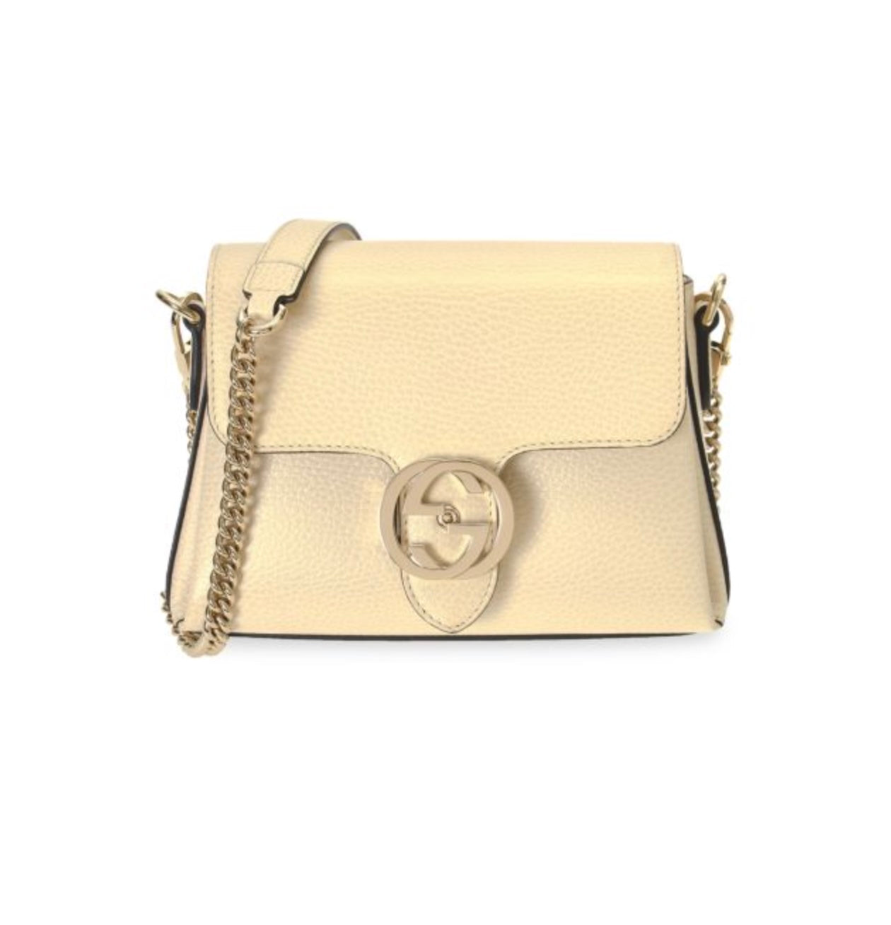 Gucci G Leather Calfskin Chain Travel Bag