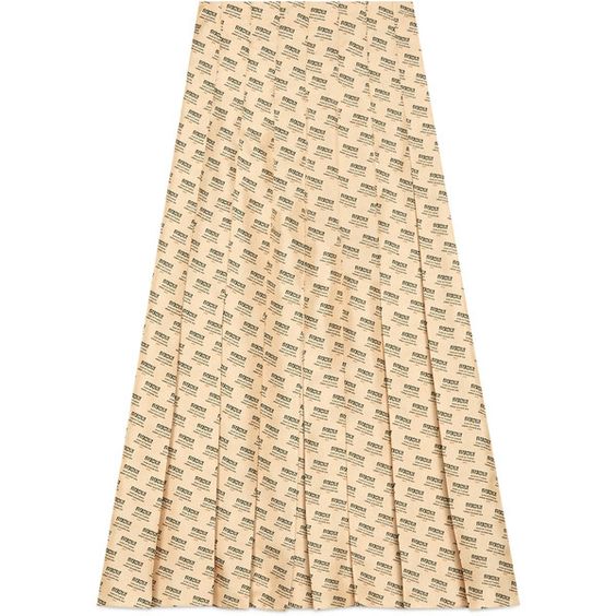 Gucci INVITE STAMP PRINT SILK PLEATED Apparel