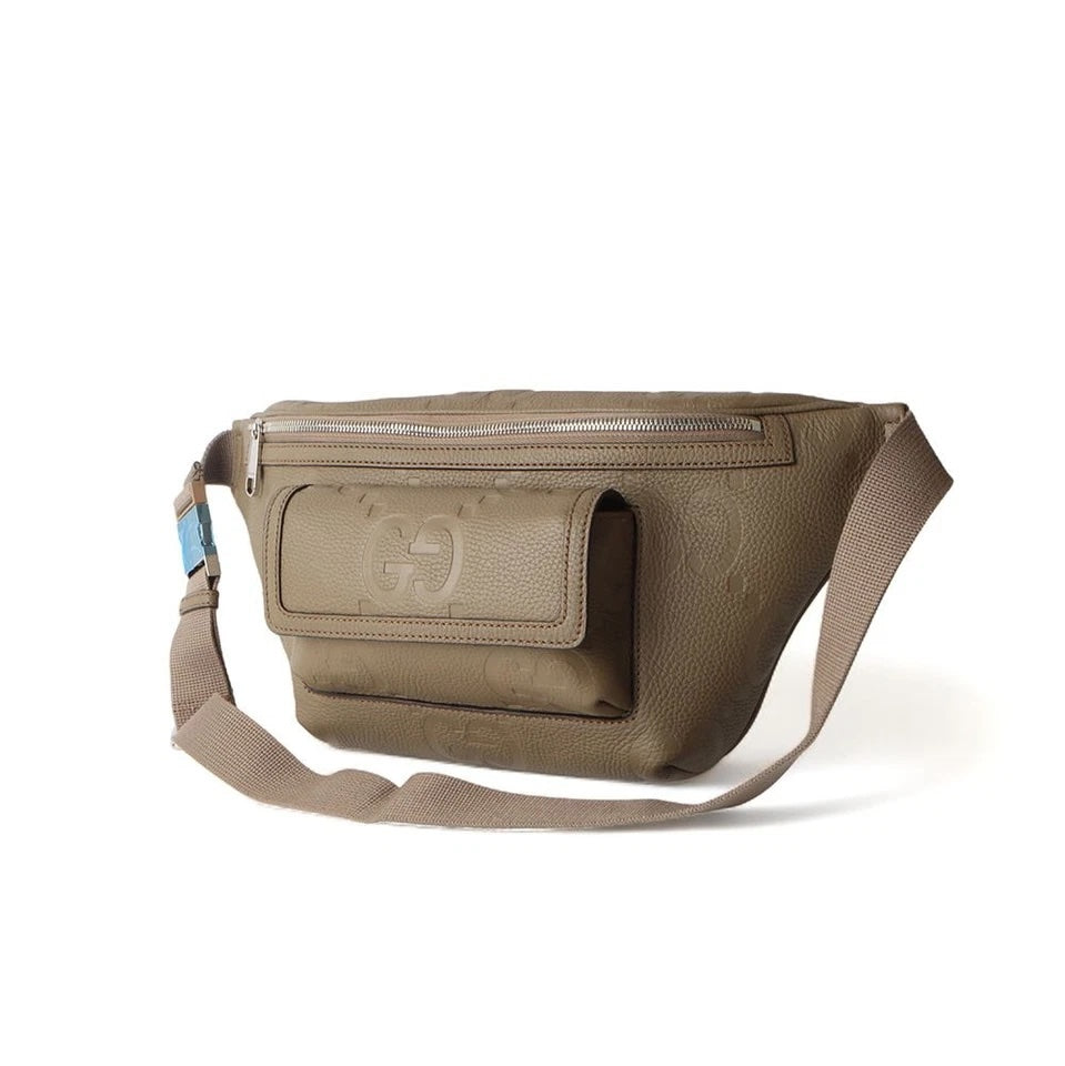 Gucci JUMBO GG EMBOSSED Leather Calfskin Belt