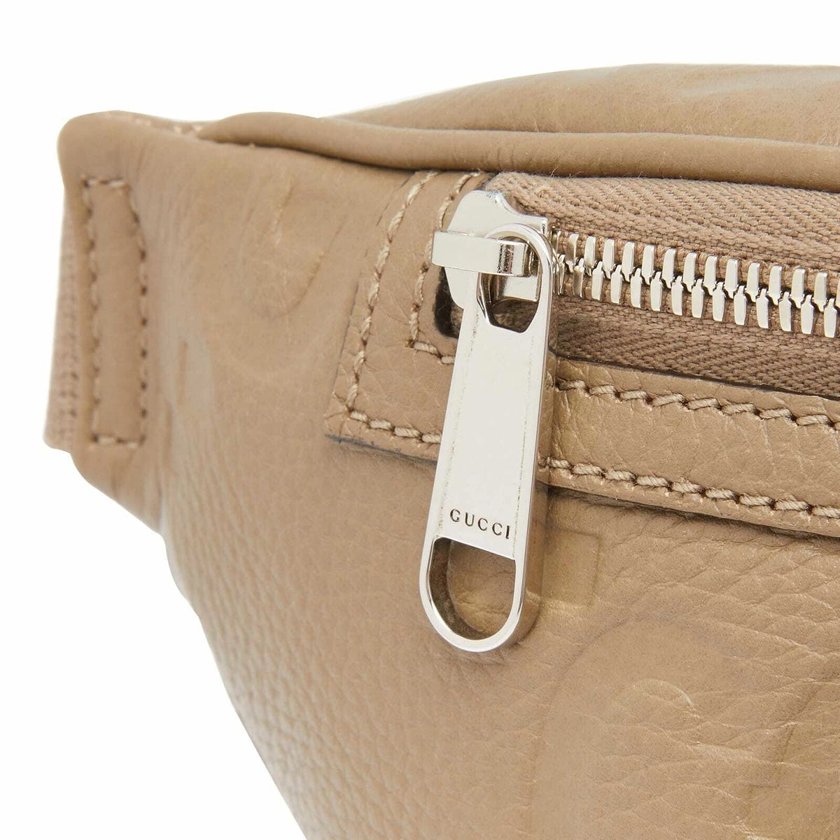 Gucci JUMBO GG EMBOSSED Leather Calfskin Belt