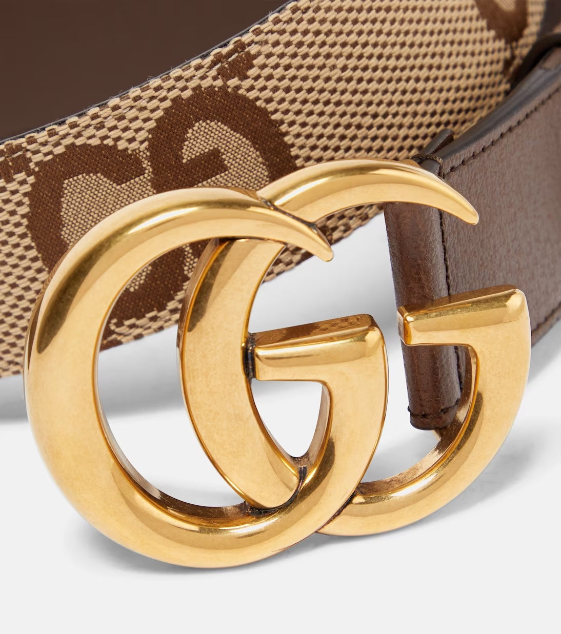 Gucci JUMBO GG MARMONT TRIM Leather Belt