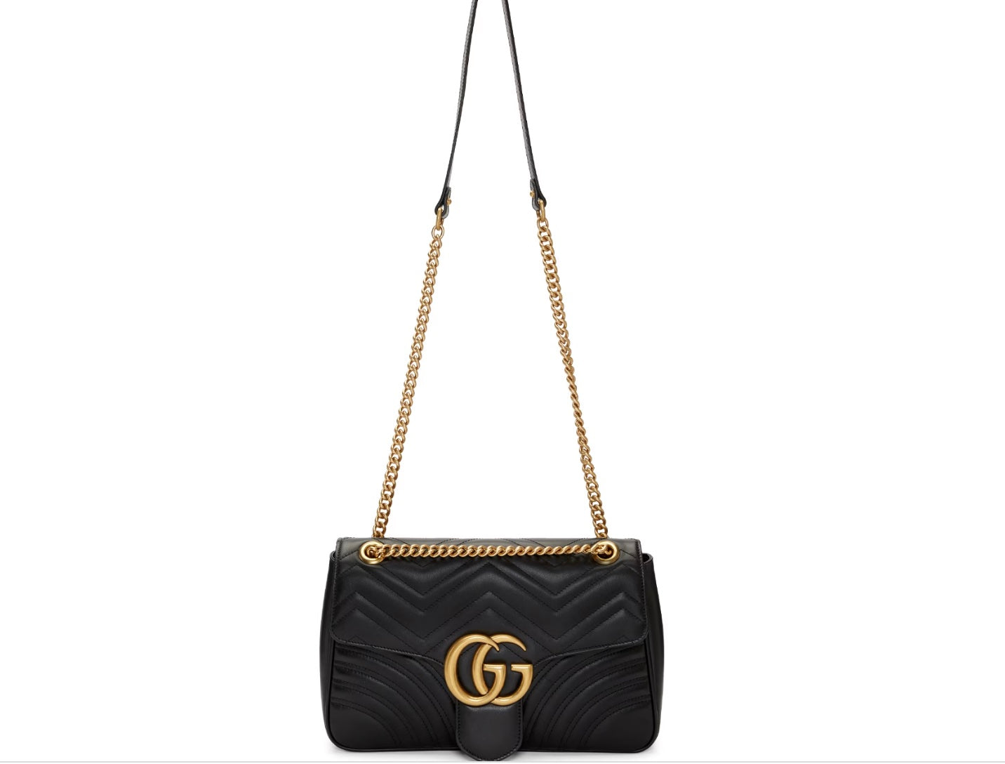 Gucci GG MARMONT 2.0 -NERO Medium Shoulder Bag