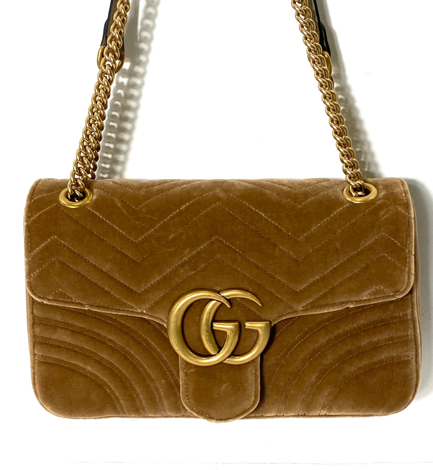 Gucci GG MARMONT 2.0 VELVET Matelasse Medium Shoulder Bag