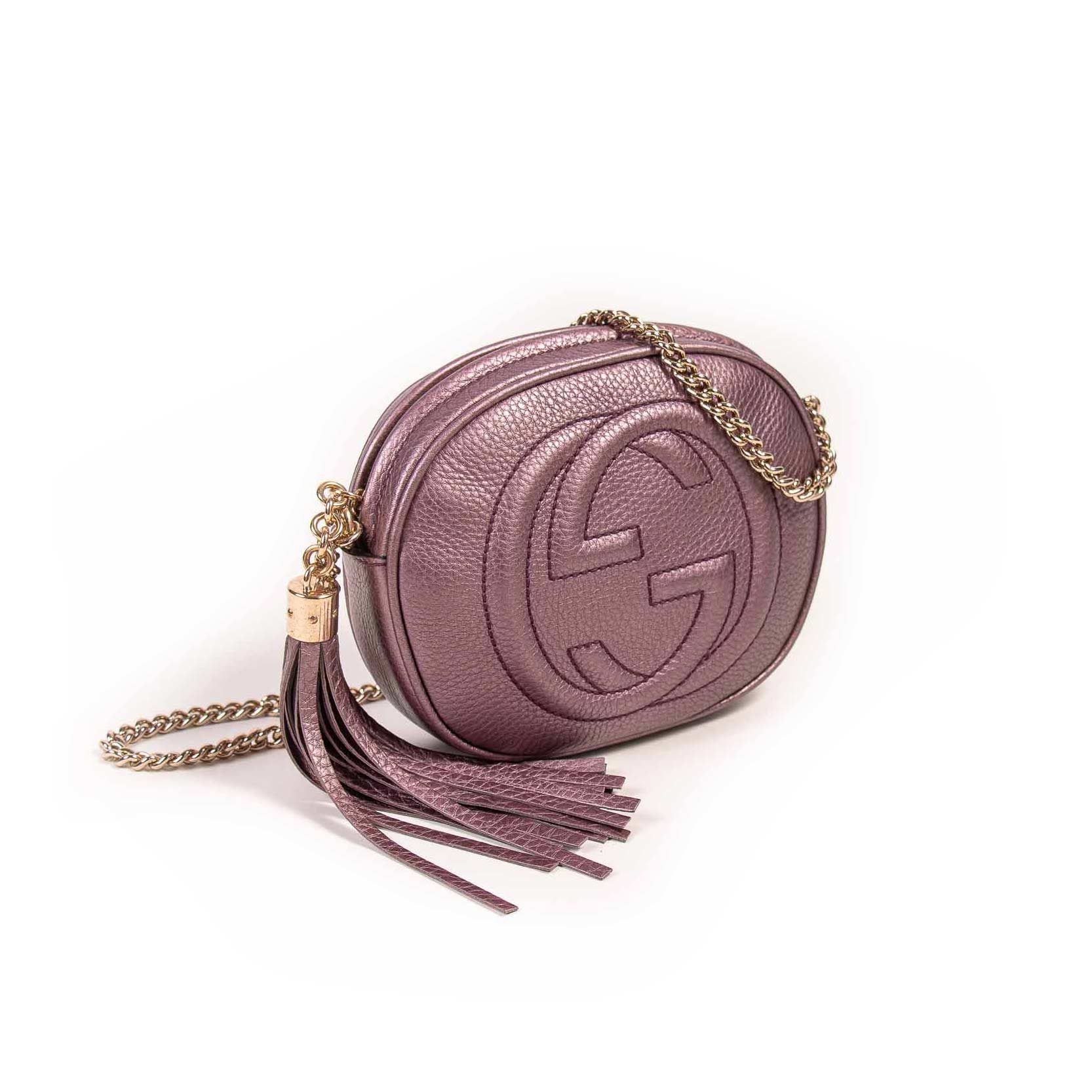 Gucci N Calfskin Mini Chain Travel Bag