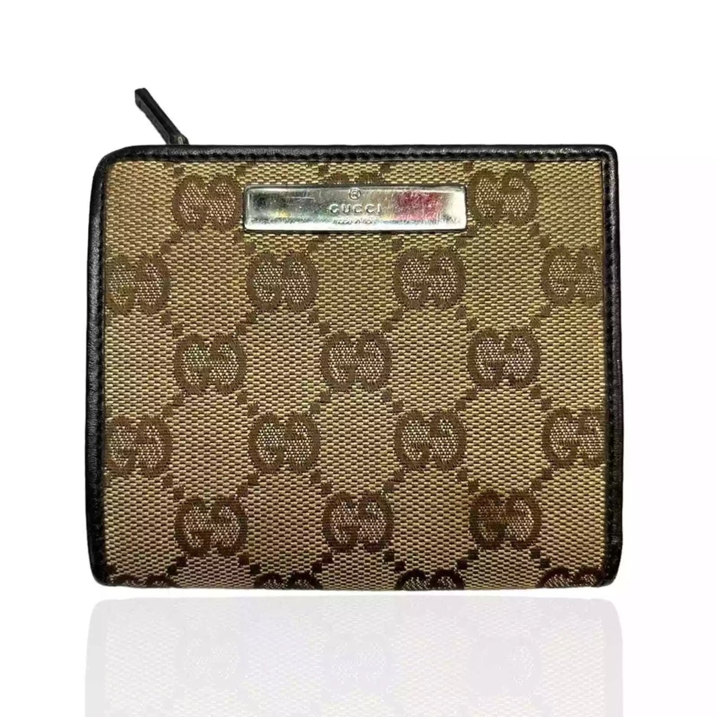 Gucci GG BI-FOLD Monogram Canvas Wallet Case